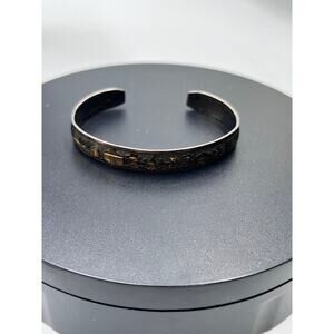 Tom & Sue Kee‎ Sterling Silver 12k Goldfilled Storyteller Cuff Bracelet TSK